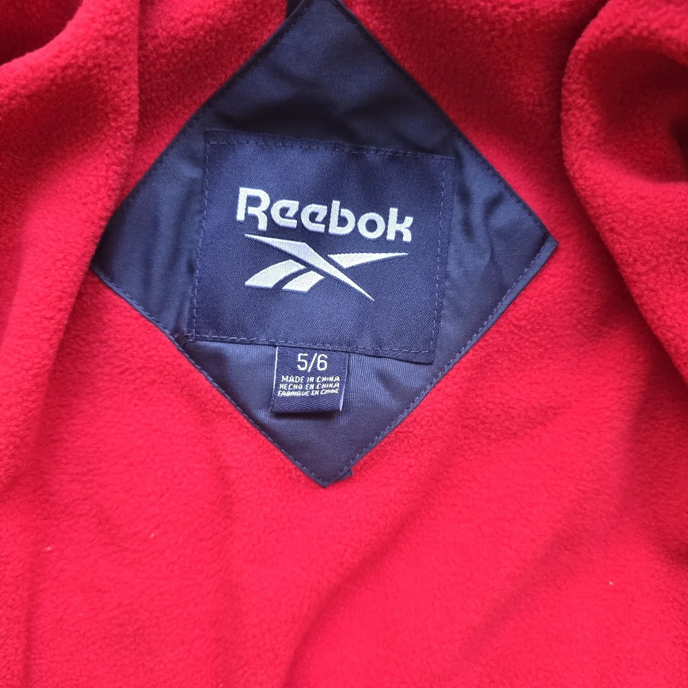 Reebok Boys' Color Blocked Long Sleeve Puffer Jacket Coat Winter Size 5 6